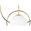 Lámpara diseño estructura en dorado y globo de cristal Leonor