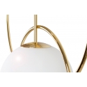 Lámpara diseño estructura en dorado y globo de cristal Leonor