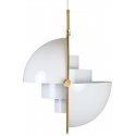 Lámpara de techo de diseño Artemide en color blanco y dorado