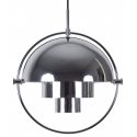 Lámpara colgante diseño artemide en color plateado y forma esférica
