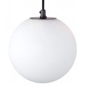 Lámpara Colgante con Bola de cristal labrado blanco
