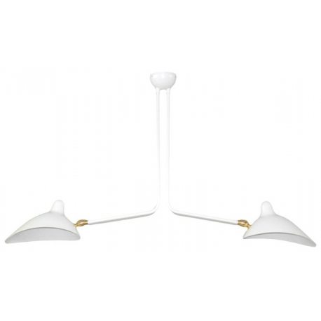 Lámpara de techo Serge con 2 Brazos en color blanco