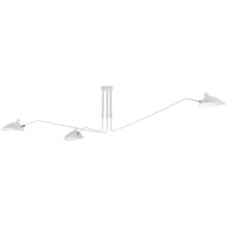 Lámpara de techo Serge con 3 Brazos de color blanco