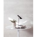 Mesa de comedor de mármol color blanco diseño pie central Tulip