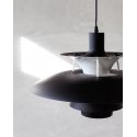 Lámpara Réplica PH50 con platos en color negro y blanco de 50cm