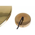Lámpara colgante de techo color oro con forma de plato