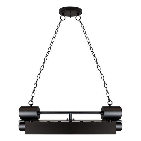 Lámpara colgante de estilo industrial color negro Meatpacking 