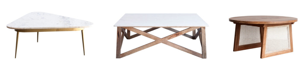 mesas de centro de madera
