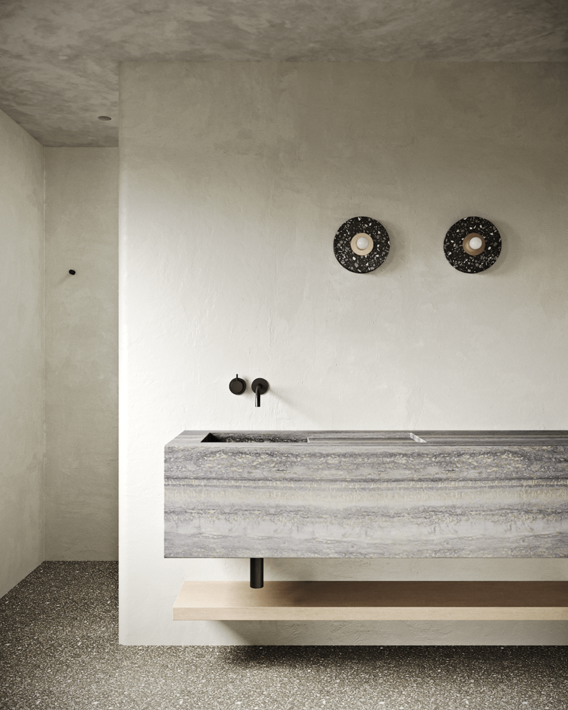 la grifería negra es una elección estupenda para los baños de estilo minimalista